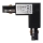 Connector for lights in rail system 3-phase TRACK black type L