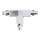 Connector for lights in rail system 3-phase TRACK white type T