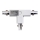 Connector for lights in rail system 3-phase TRACK white type T