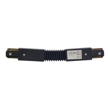 Connector for lights in rail system TRACK black type Flexi