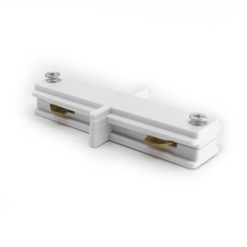 Connector for lights in track rail system CONNECTOR RS WHITE flat type