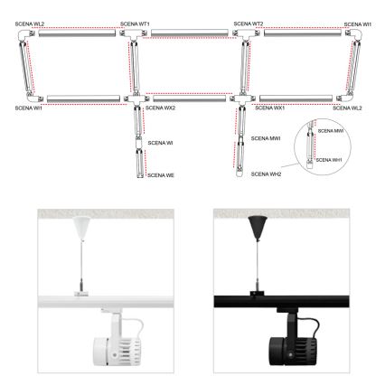 Connector SCENA WT2 right black