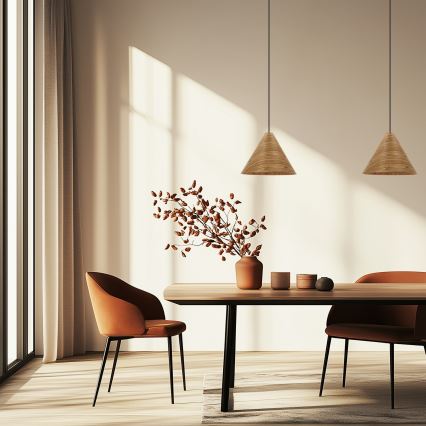 CONO cable pendant light 1xE27/40W/230V oak veneer