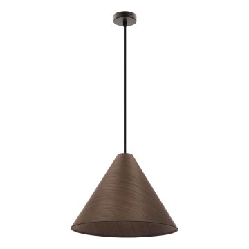 CONO Cord Pendant 1xE27/40W/230V Mahogany Veneer
