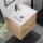 CONOR 61 cm Bathroom Vanity Unit with Basin, Oak/White