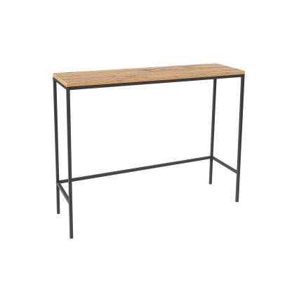 Console table CANVAS 80x100 cm pine atlantic/black
