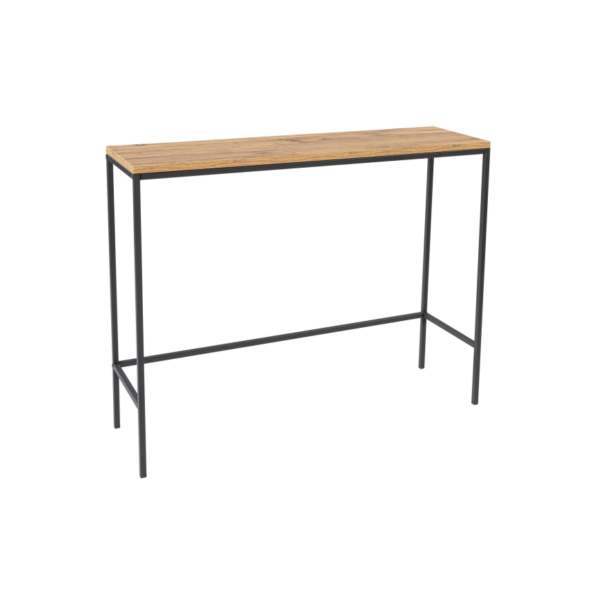Console table CANVAS 80x100 cm pine atlantic/black