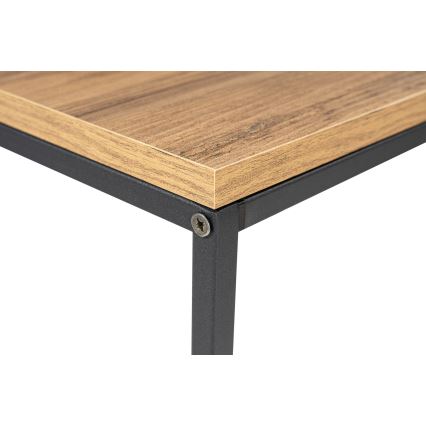 Console table CANVAS 80x100 cm pine atlantic/black