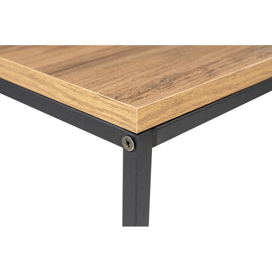 Console table CANVAS 80x100 cm pine atlantic/black
