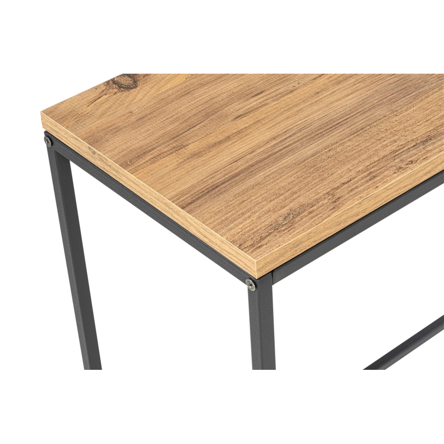 Console table CANVAS 80x100 cm pine atlantic/black