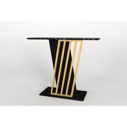Console table GRAVITY 76,8x90 cm black/gold