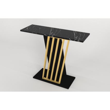 Console table GRAVITY 76,8x90 cm black/gold