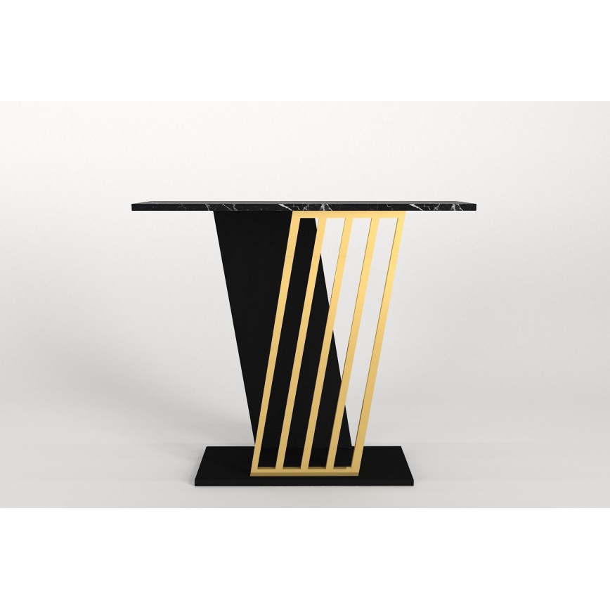 Console table GRAVITY 76,8x90 cm black/gold