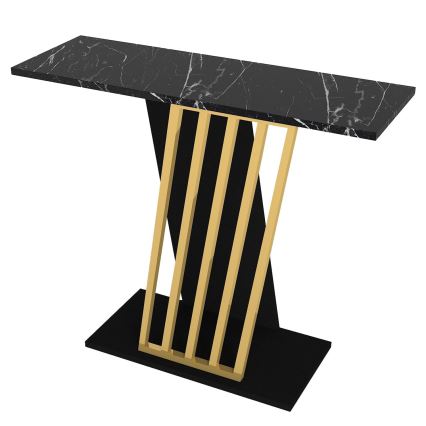 Console table GRAVITY 76,8x90 cm black/gold