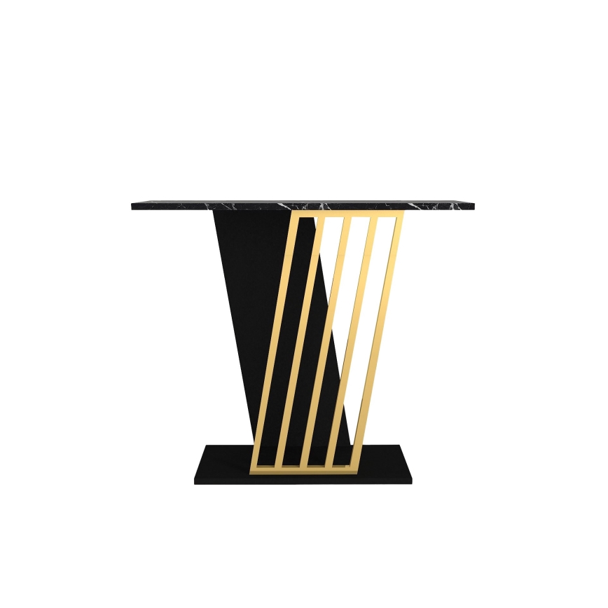 Console table GRAVITY 76,8x90 cm black/gold