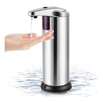 Contactless soap dispenser with a sensor 4xAAA stainless steel