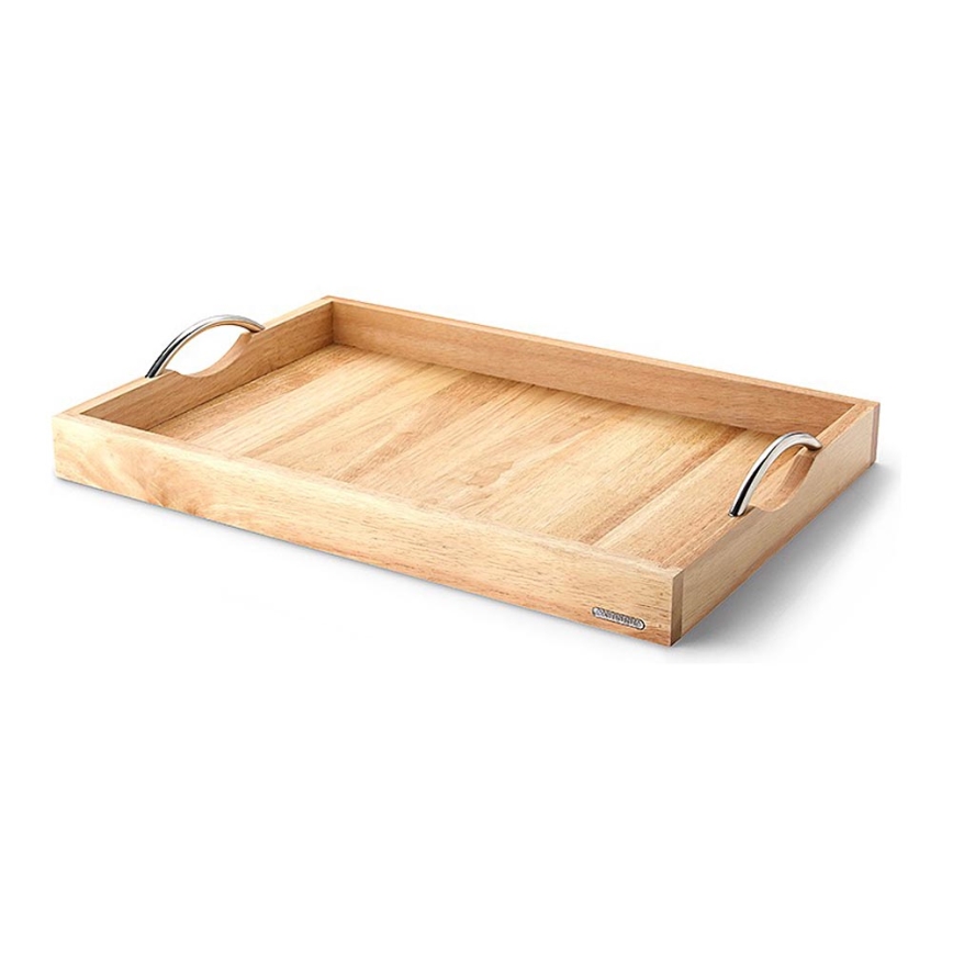 Continenta C3011 - Tray with metal handles 53x36 cm fig tree