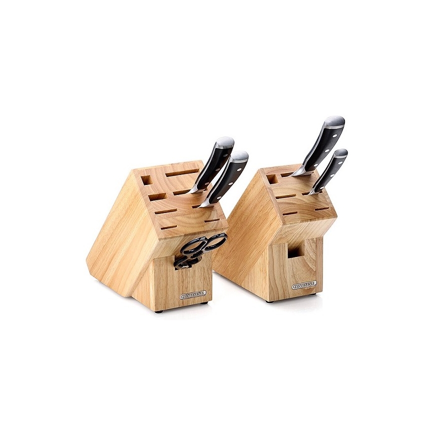 Continenta C30514 - Knife stand 22x11,5x22 cm rubber fig