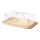 Continenta C3072 - Kitchen cutting board with a cover 38,5x25,5 cm rubber fig