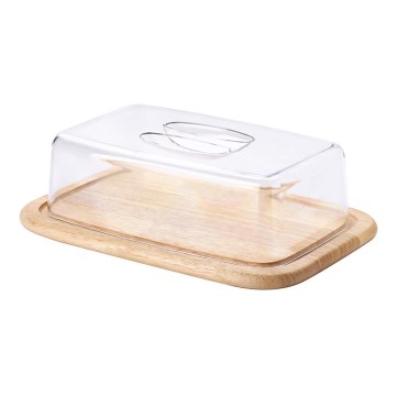 Continenta C3073 - Kitchen cutting board with a lid 30x20 cm rubber fig