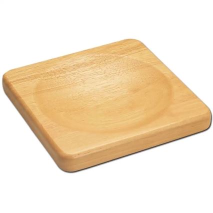 Continenta C3126 - Kitchen cutting board for cradle knife 22,5x22,5 cm rubber fig