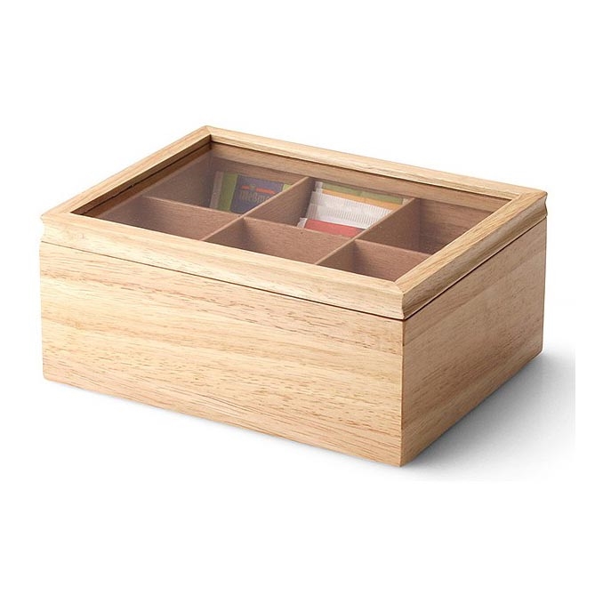 Continenta C3290 - Box for tea bags 23x17,5 cm rubber fig