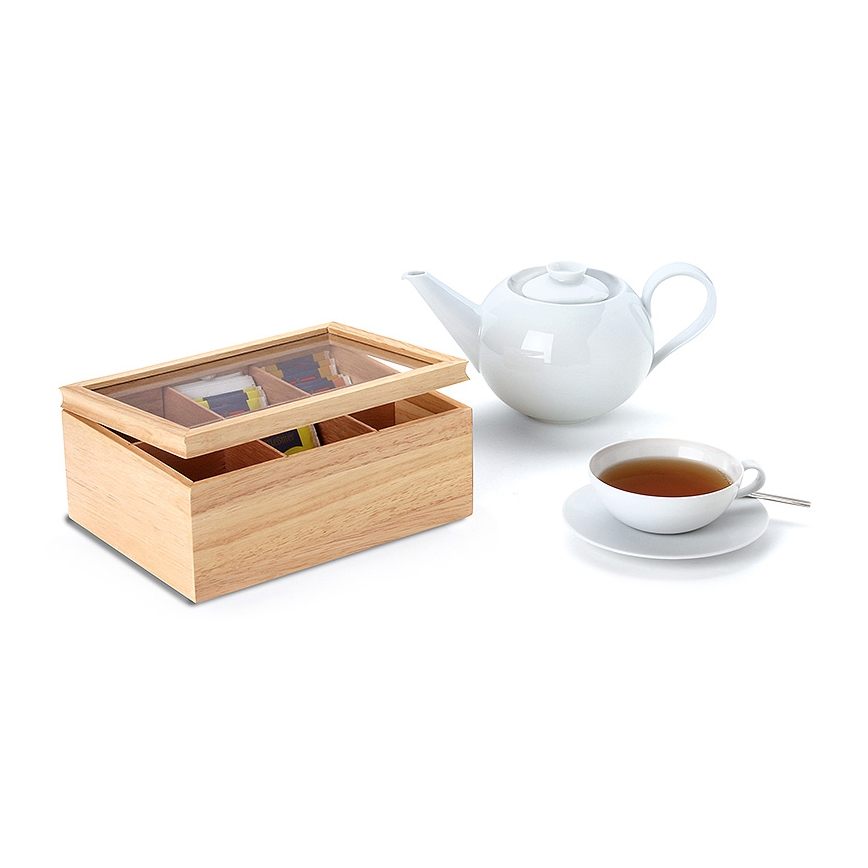 Continenta C3290 - Box for tea bags 23x17,5 cm rubber fig