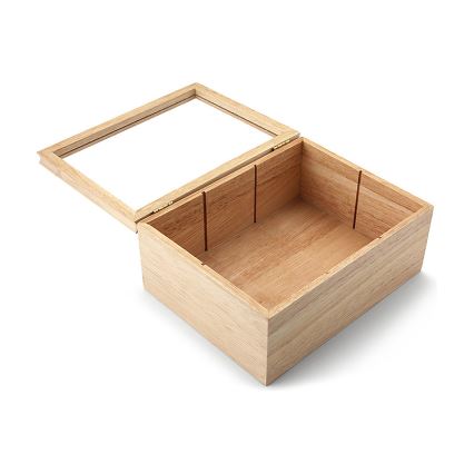 Continenta C3290 - Box for tea bags 23x17,5 cm rubber fig