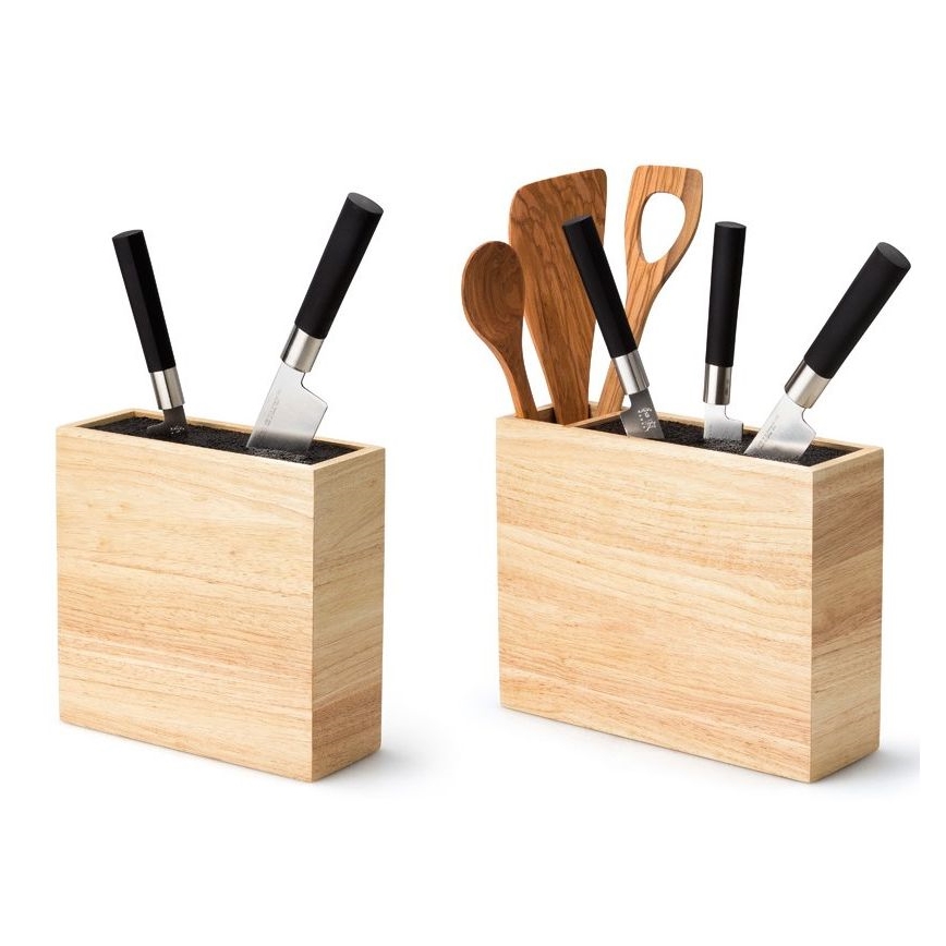 Continenta C3314 - Knife stand with flexi insert 22x9x21,5 cm rubber fig