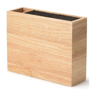 Continenta C3315 - Knife stand with a flexi insert and compartment 27,5x9x21,5 cm