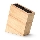 Continenta C3316 - Knife stand with a flexi insert 22x22 cm rubber fig