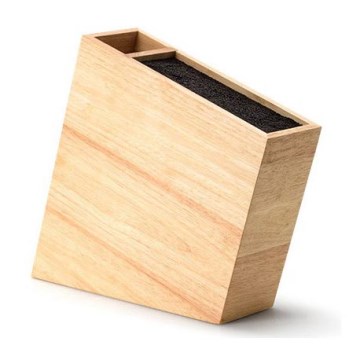 Continenta C3317 - Knife stand with a flexi insert and compartment 31x9x28 cm