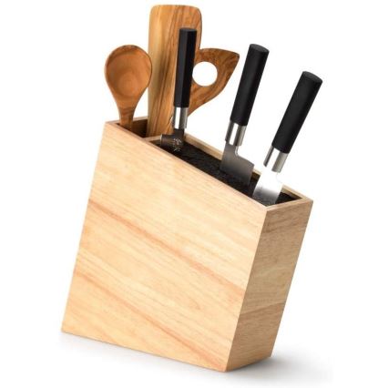 Continenta C3317 - Knife stand with a flexi insert and compartment 31x9x28 cm