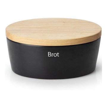 Continenta C3730 - Bread bin 13,5x30 cm black/beige