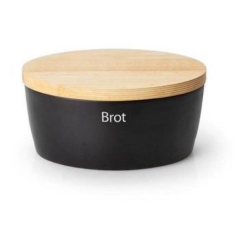 Continenta C3731 - Bread bin with a lid 27x20x13,5 cm rubber fig