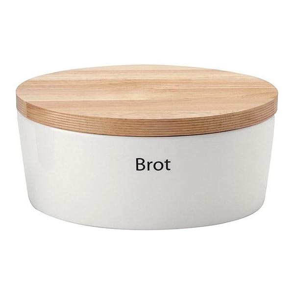 Continenta C3930 - Bread bin 13,5x30 cm white/beige