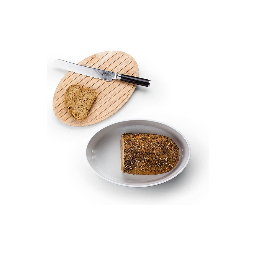 Continenta C3931 - Bread bin 27x20x13,5 cm rubber fig