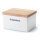 Continenta C3950 - Ceramic food box with a lid 17,5x13,5x11 cm rubber fig
