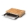 Continenta C4026 - Kitchen cutting board with bowl 39x27 cm rubber fig
