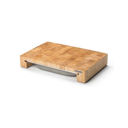 Continenta C4026 - Kitchen cutting board with bowl 39x27 cm rubber fig