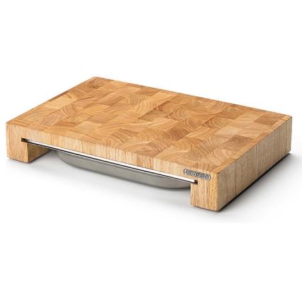 Continenta C4027 - Kitchen cutting board with bowl 48x32,5 cm rubber fig