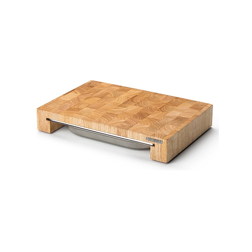 Continenta C4027 - Kitchen cutting board with bowl 48x32,5 cm rubber fig