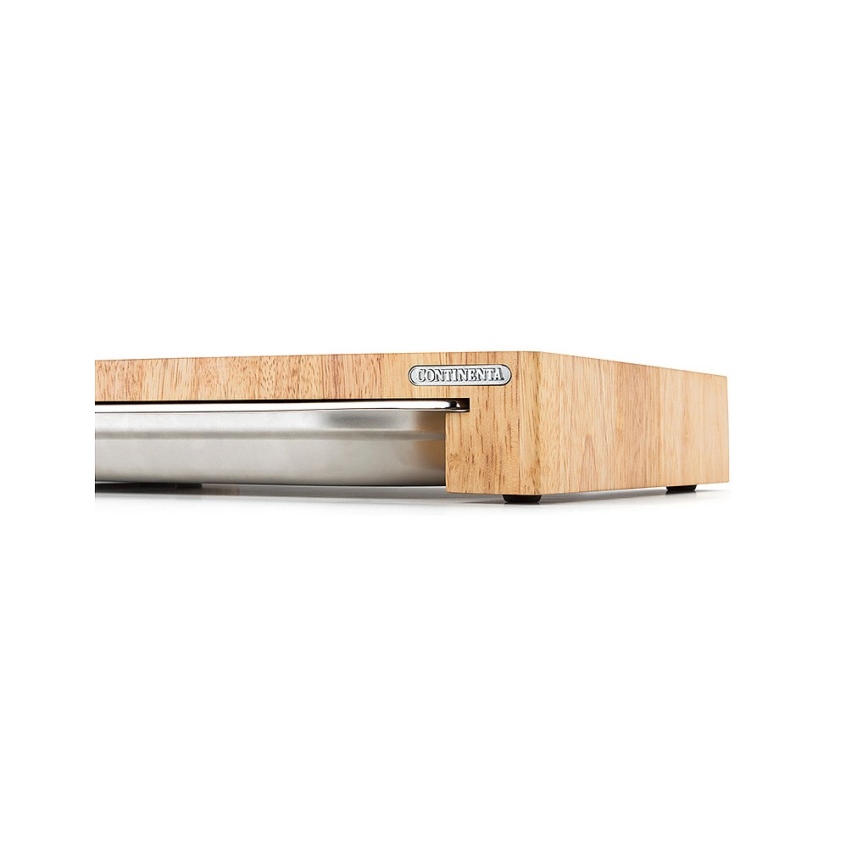 Continenta C4027 - Kitchen cutting board with bowl 48x32,5 cm rubber fig
