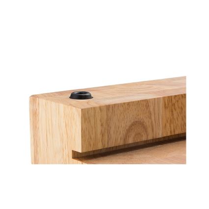 Continenta C4027 - Kitchen cutting board with bowl 48x32,5 cm rubber fig