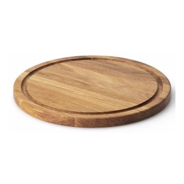 Continenta C4105 - Board for serving steaks d. 28 cm oak