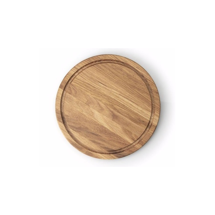 Continenta C4105 - Board for serving steaks d. 28 cm oak
