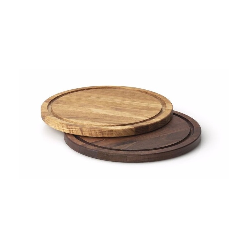 Continenta C4105 - Board for serving steaks d. 28 cm oak
