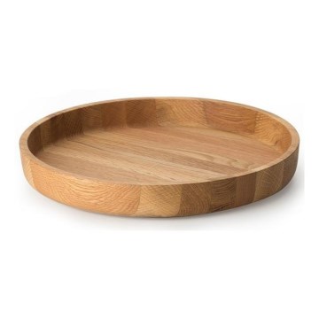 Continenta C4135 - Wooden bowl 38x5,4 cm oak