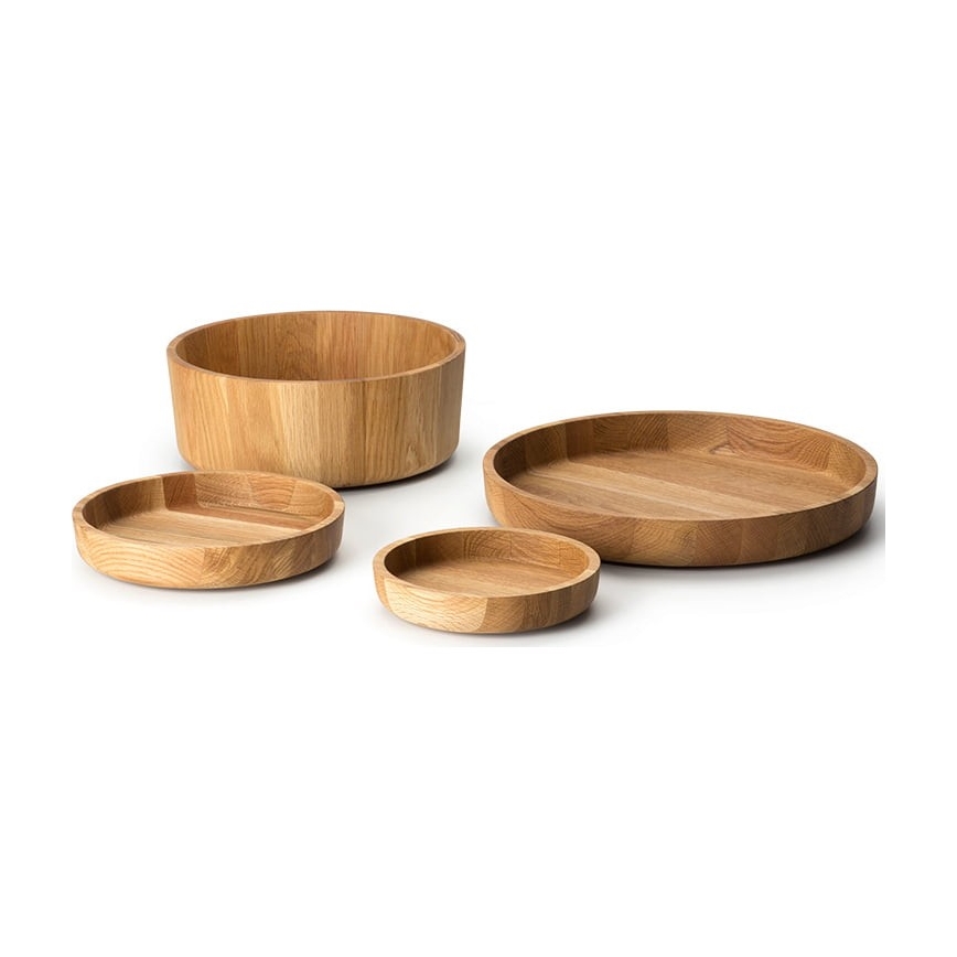 Continenta C4135 - Wooden bowl 38x5,4 cm oak