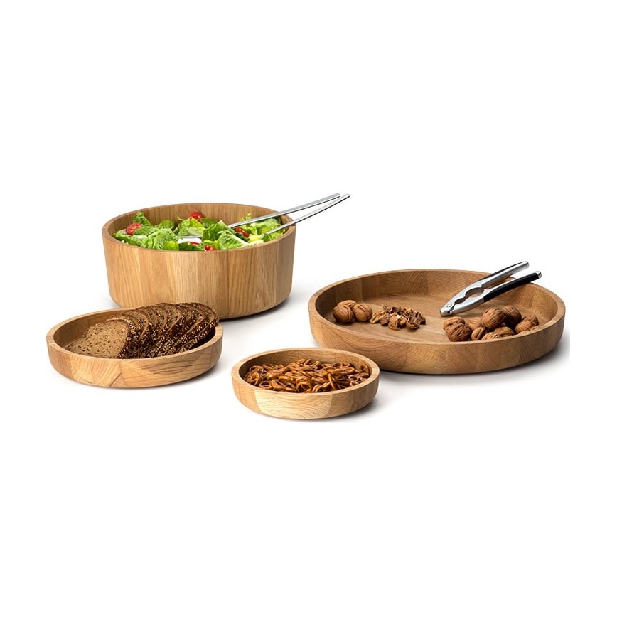Continenta C4135 - Wooden bowl 38x5,4 cm oak